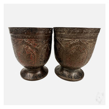 Pair Antique Indian Bronze