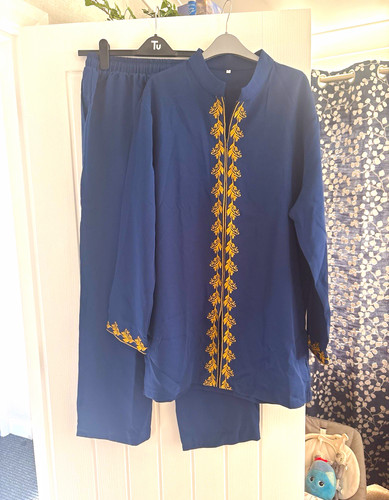 Men blue salwar kameez - blue,