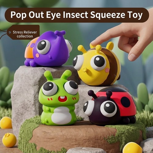 Pop out eye - pop, squeeze