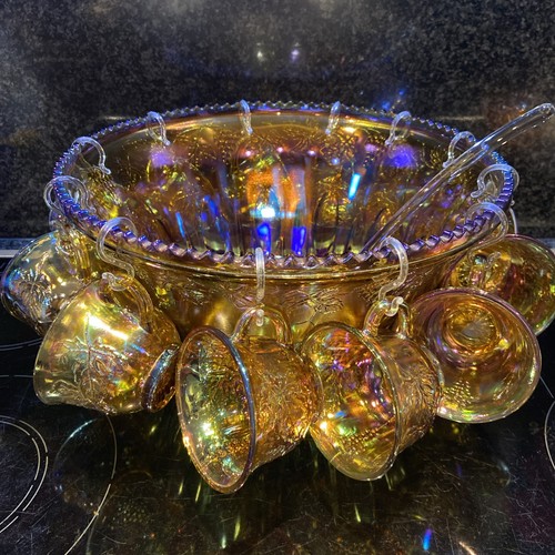 Indiana glass punch bowl - indiana, +