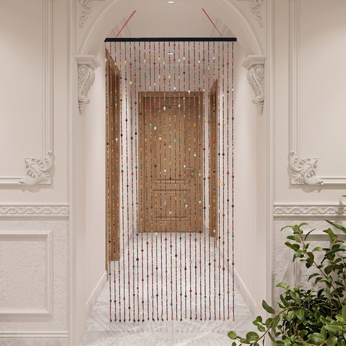 90x190cm bamboo beaded door - 90x190cm,