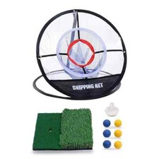 Golf Practice Net With Hitting Mat Practice Balls Tee Indoor Outdoor Chipping
