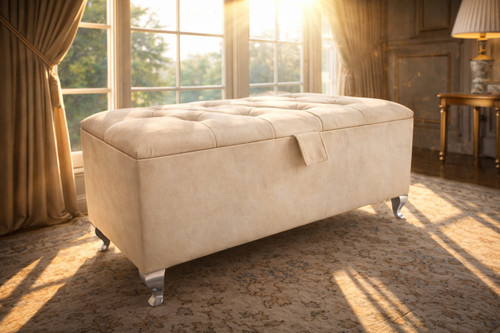 Luxury upholstered ottoman - upholstered,