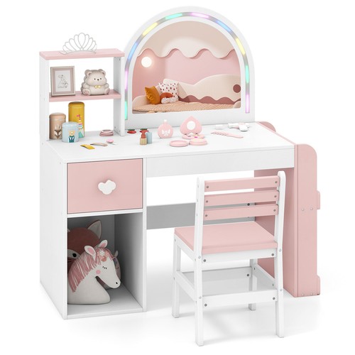 Kids vanity table chair - vanity,