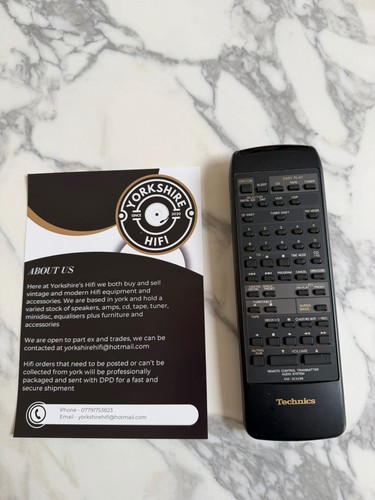Technics rak sc508w remote - technics,