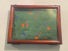 Vintage Wooden Case Glass Front Freestanding /Wall Mounted Display Case Box