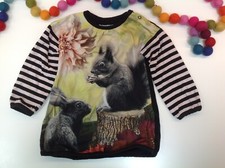Phister & Philina Squirrel Top Cotton Long Sleeve Top Children's Age 1.5 years