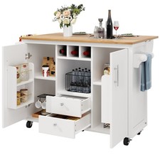 ROLLING KITCHEN ISLAND TROLLEY