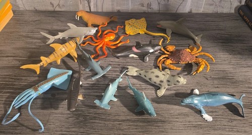 Sea animals mini toy figures - sea,