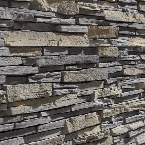 Laja mist grey stacked stone - stacked,