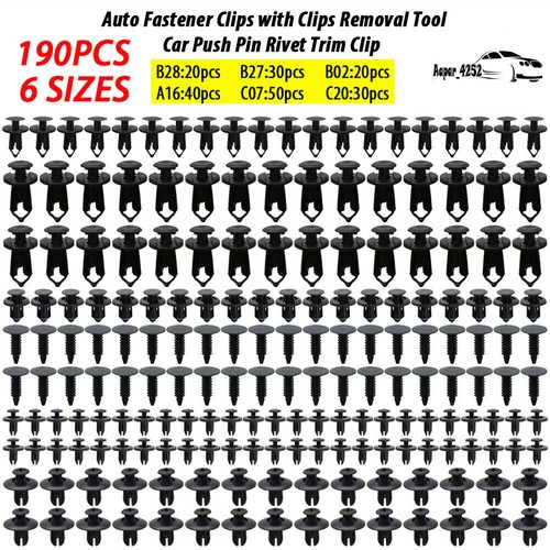 190pcs car body trim clips - 190pcs,