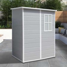 Panana Plastic Garden Storage Shed Includes Plastic Floor6x4.5ft/5x4ft/5x3ft