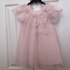 LiLi Gaufrette Girls’ Pink Tulle Lace Dress 3T Fairytale