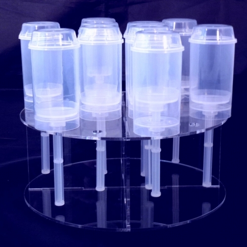 Circle clear acrylic cake push - circle,