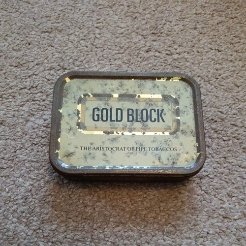 Gold block pipe tobacco empty - tobacco,