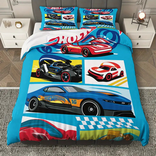 Hot racing car bedding - hot,