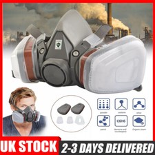 Half Face Respirators Mask Reusable Breathing Protection for Painting Dust Gas