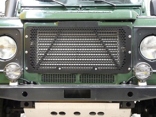Black front grille stainless - black,