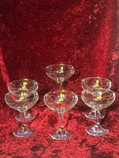 Babycham Vintage Glass Champagne Cocktail Retro 1970’s Excellent Condition x 6