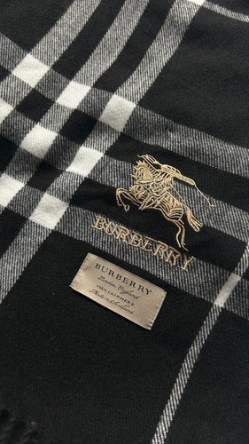 Burberry cashmere scarf black - cashmere,