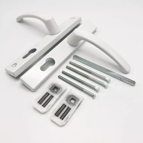 White upvc door handle - upvc,