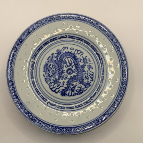 Vintage blue white chinese - blue, &