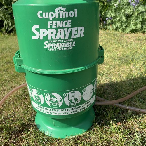 Cuprinol fence paint - fence, sprayer