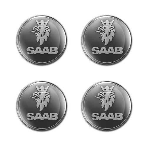 Saab domed stickers set - saab,