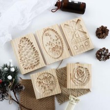 1 Pc Wooden Cookie Mold Cookie