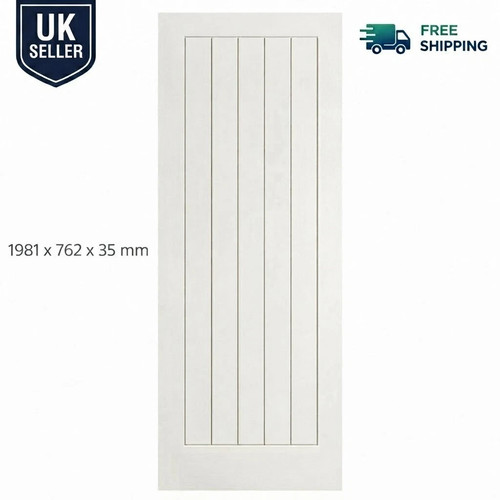 Internal door white grained - door,