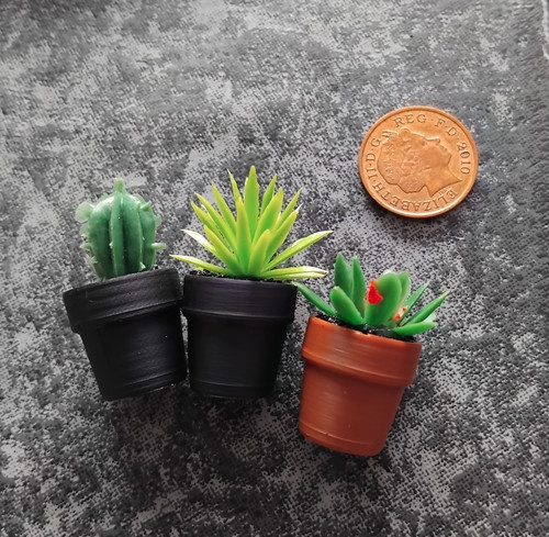 Dolls house pot plant - house,