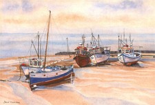 Dawn Fletcher - Signed Mid 20th Century Watercolour, Boats...
