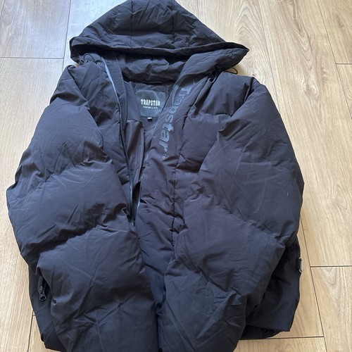 Trapstar men black hooded - black,