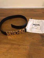 Moschino Couture Leather Logo