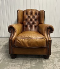 Tetrad Oskar Chesterfield Tan Leather Armchair