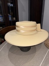 formal wide-brimmed boater