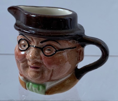 Vintage mini pottery toby jug - mini,