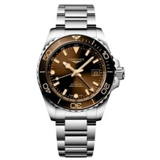 2025 New Longines HydroConquest GMT Brown Dial Steel Men's Watch L3.790.4.66.6