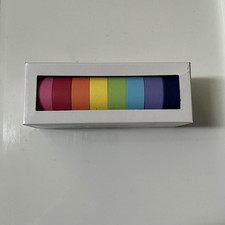 Paperchase Washi Tapes Rainbow 8 Pack Brand New