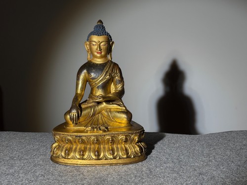 Old tibetan gilt bronze - old,
