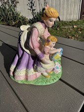 Schmid 1994 Yamata Mother Daughter Music Box Figurine “I Will Always Love You”