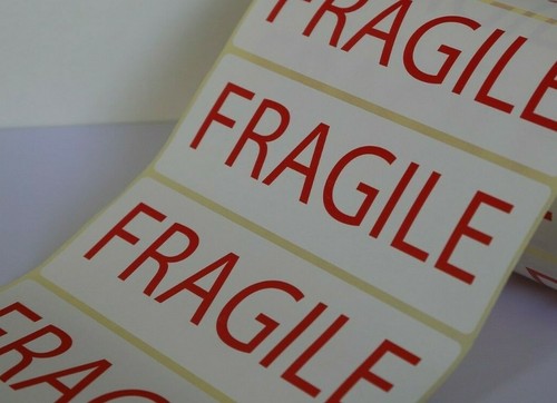 Fragile sticky labels self - fragile, -25