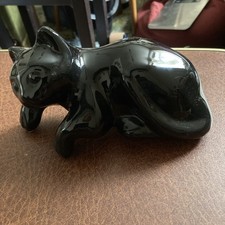 Black Glaze Ceramic Lying