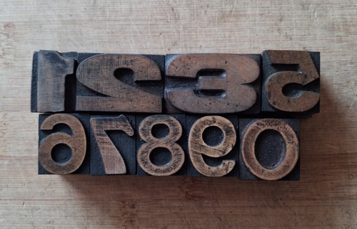Vintage wooden letterpress - wooden,