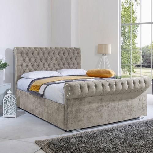 Luxury sleigh bed frame - luxury,