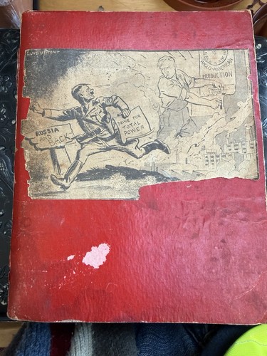 Ww2 cartoon scrap book vintage - ww2,