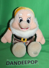 Disney Store Original Exclusive Snow White Happy Dwarf Stuffed Plush Toy 13"
