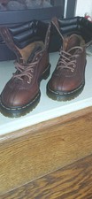 Dr Martens Santo Grizzly Leather Boots 5 Brown Padded Womens Docs