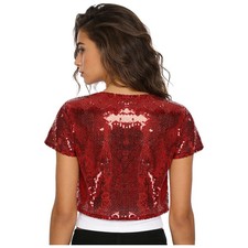 Women Glitter Sequin Short