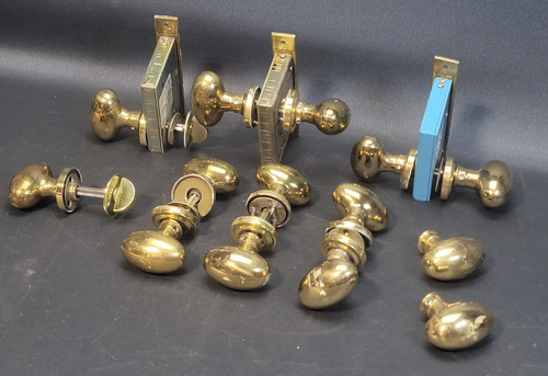 Vintage brass door knob - brass,